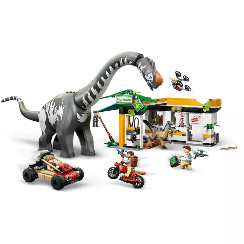 LEGO Jurassic World zestaw 76973 — Raptor i Tytanozaur z 3 figurkami, 582 elementy, wiek 7+