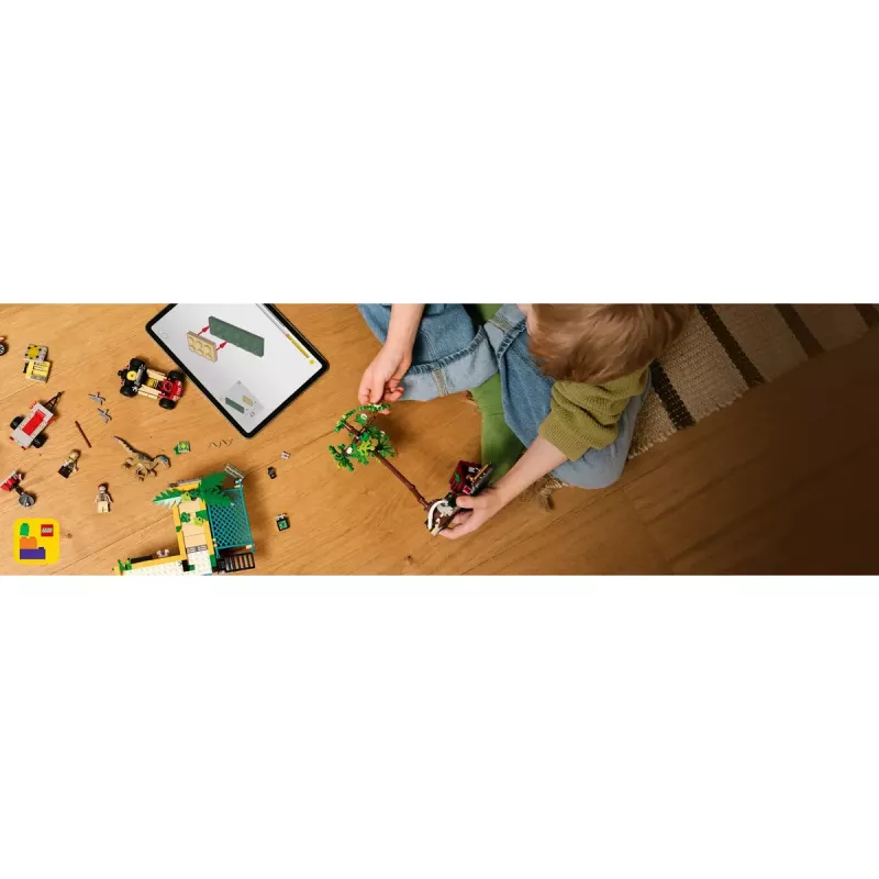 LEGO Jurassic World zestaw 76973 — Raptor i Tytanozaur z 3 figurkami, 582 elementy, wiek 7+