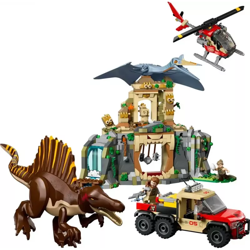LEGO Jurassic World Air Mission with Quetzalcoatlus and Spinosaurus 76976 — 984 elementy, 4 minifigurki, wiek 8+