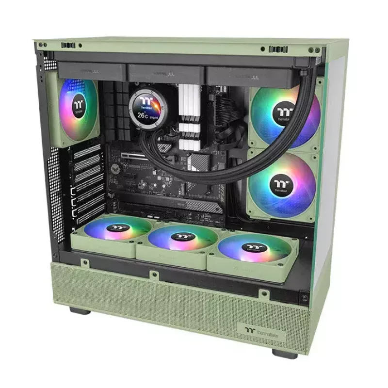 Wentylator Thermaltake CT120 EX ARGB Sync Matcha zielony 12cm 68cfm hydrauliczny