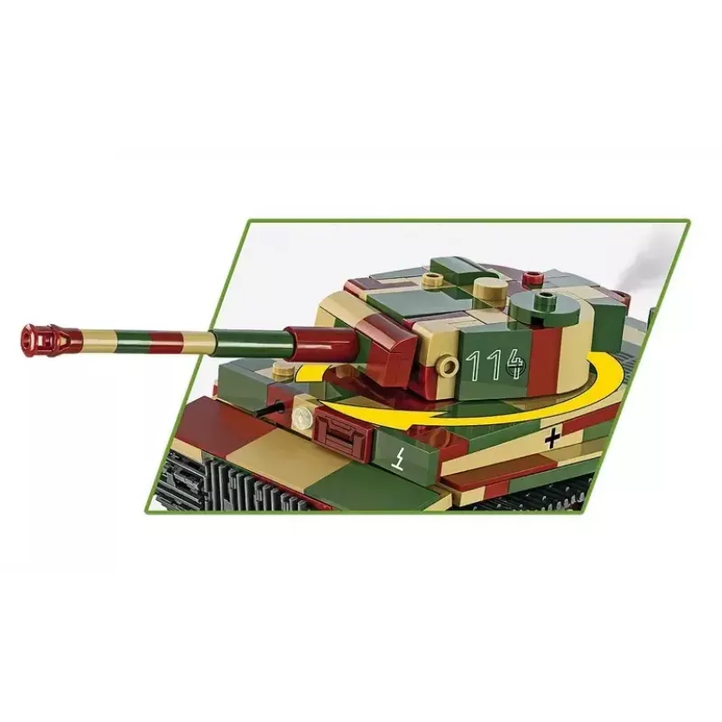 Zestaw do budowy modelu w skali Cobi Pz.Kpfw. VI Tiger Ausf. E 1:35, szczegółowy zestaw klocków