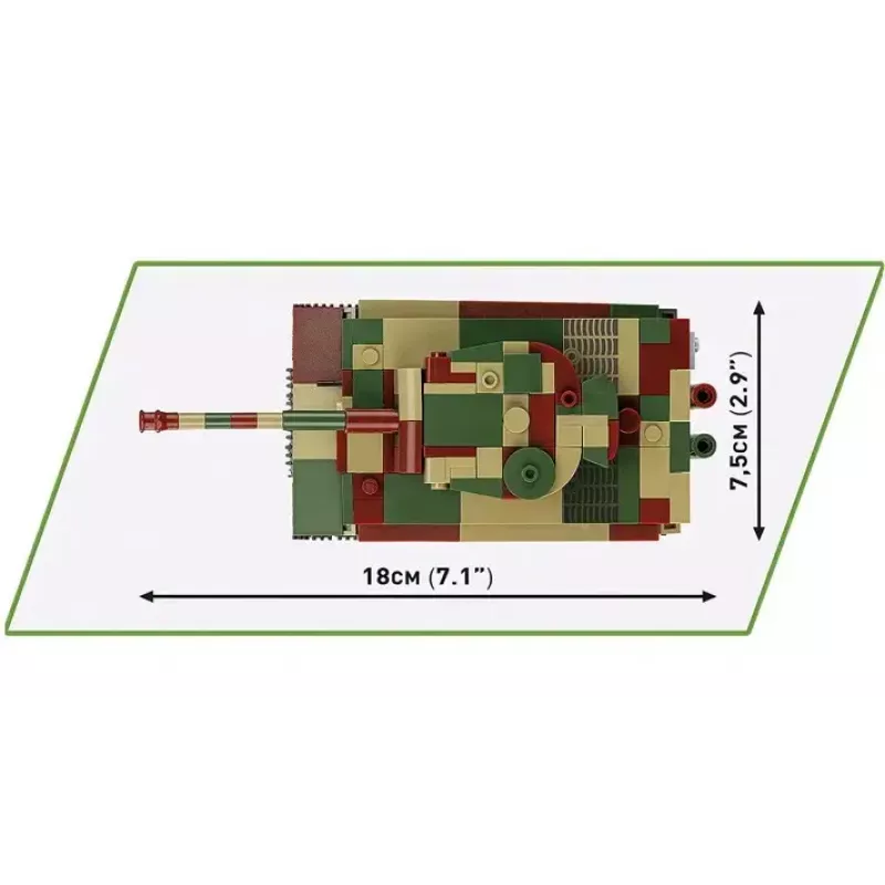 Zestaw do budowy modelu w skali Cobi Pz.Kpfw. VI Tiger Ausf. E 1:35, szczegółowy zestaw klocków