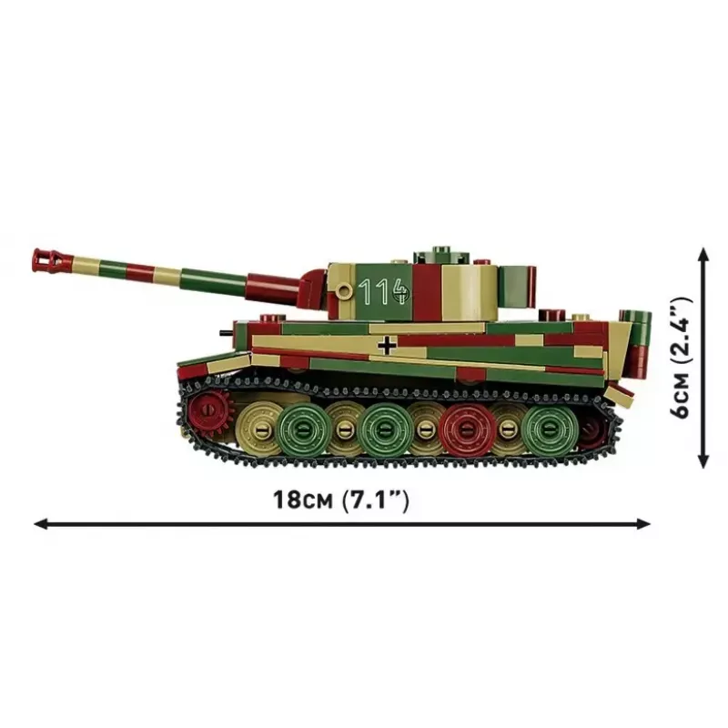 Zestaw do budowy modelu w skali Cobi Pz.Kpfw. VI Tiger Ausf. E 1:35, szczegółowy zestaw klocków
