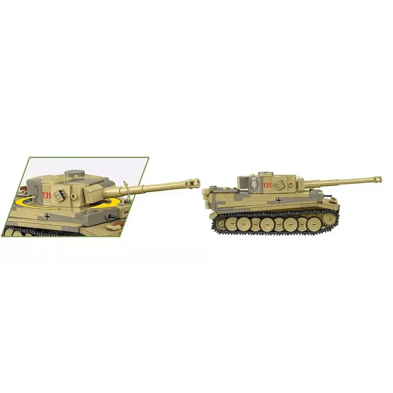 Zestaw konstrukcyjny Cobi Panzer VI Tiger I 442 elementy model COIB-2734