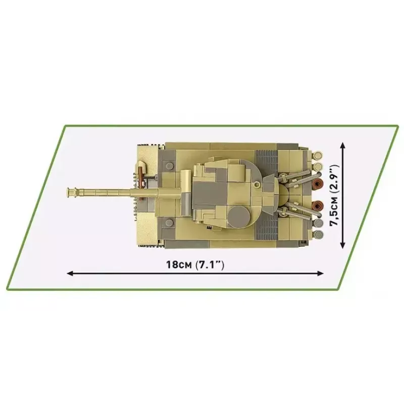 Zestaw konstrukcyjny Cobi Panzer VI Tiger I 442 elementy model COIB-2734