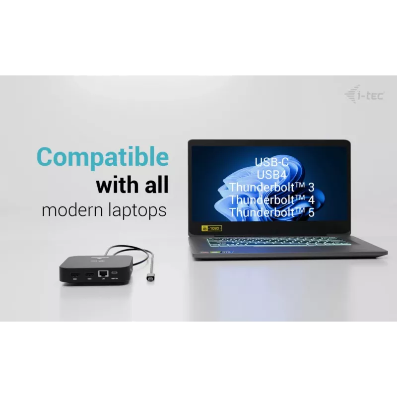 Stacja dokująca ITEC USB-C Dual HDMI C31DUALHDMIDOCKPD — Dual 4K 60Hz, 100W Power Delivery