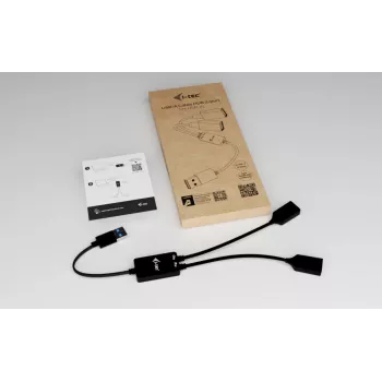 Koncentrator USB-A ITEC U3CBLHUB2A — 2 porty, USB 3.0 do 5 Gb/s
