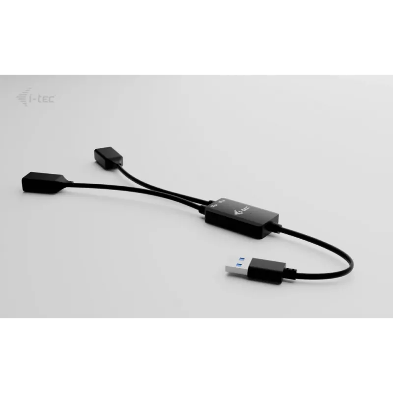 Koncentrator USB-A ITEC U3CBLHUB2A — 2 porty, USB 3.0 do 5 Gb/s