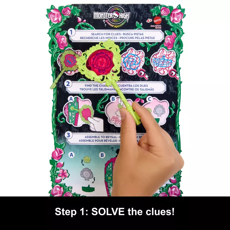 Monster High Skulltimate Secrets Garden Mysteries Playset, lalka Venus McFlytrap z ponad 19 niespodziankami