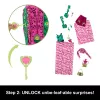 Monster High Skulltimate Secrets Garden Mysteries Playset, lalka Venus McFlytrap z ponad 19 niespodziankami