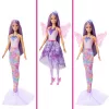 Zestaw modowy Barbie Fantasy z akcesoriami, w tym syrenim ogonem, skrzydłami wróżki i naszyjnikami