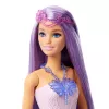 Zestaw modowy Barbie Fantasy z akcesoriami, w tym syrenim ogonem, skrzydłami wróżki i naszyjnikami