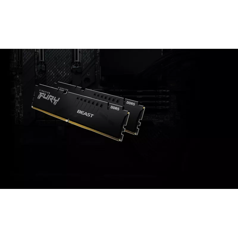 Kingston Technology FURY Beast 64GB 5600MT/s DDR5 CL36 DIMM Czarny