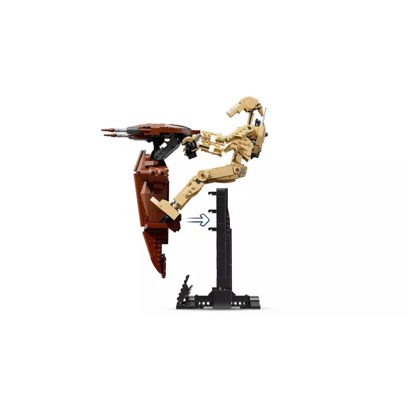 LEGO zestaw konstrukcyjny Star Wars Droid bojowy z STAP 75428 — 1088 elementów, 1 minifigurka, wymiary ekspozycji 140×380×300 mm