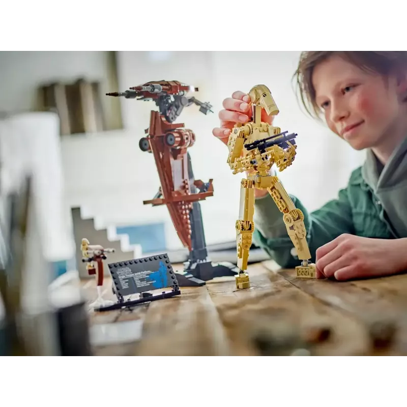 LEGO zestaw konstrukcyjny Star Wars Droid bojowy z STAP 75428 — 1088 elementów, 1 minifigurka, wymiary ekspozycji 140×380×300 mm