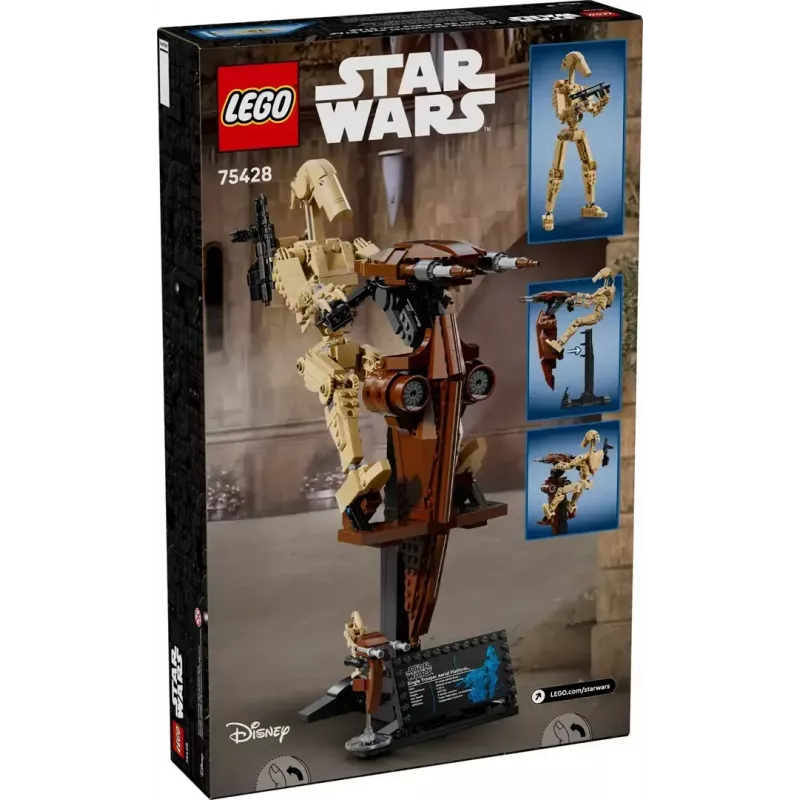 LEGO zestaw konstrukcyjny Star Wars Droid bojowy z STAP 75428 — 1088 elementów, 1 minifigurka, wymiary ekspozycji 140×380×300 mm