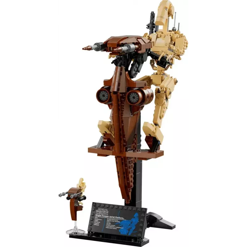 LEGO zestaw konstrukcyjny Star Wars Droid bojowy z STAP 75428 — 1088 elementów, 1 minifigurka, wymiary ekspozycji 140×380×300 mm