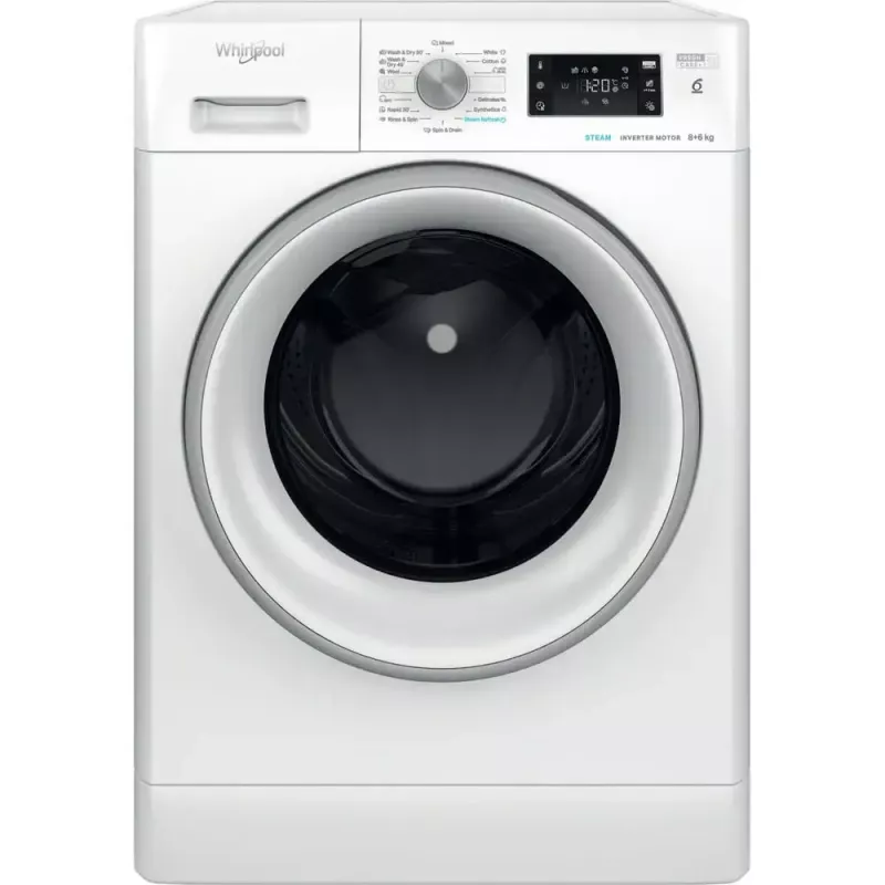 Pralko-suszarka WHIRLPOOL FFWDB 864489 SV EE ładowana od przodu 6 kg 1400 obr./min biały
