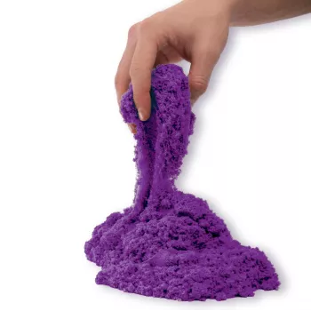 Kinetic Sand, 2 funty fioletowego piasku do zabawy, formowalne zabawki sensoryczne dla dzieci, zamykana torebka (opakowanie może się różnić), od 3 lat