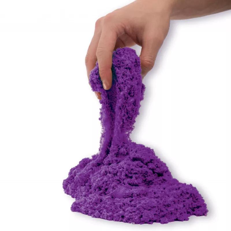 Kinetic Sand, 2 funty fioletowego piasku do zabawy, formowalne zabawki sensoryczne dla dzieci, zamykana torebka (opakowanie może się różnić), od 3 lat