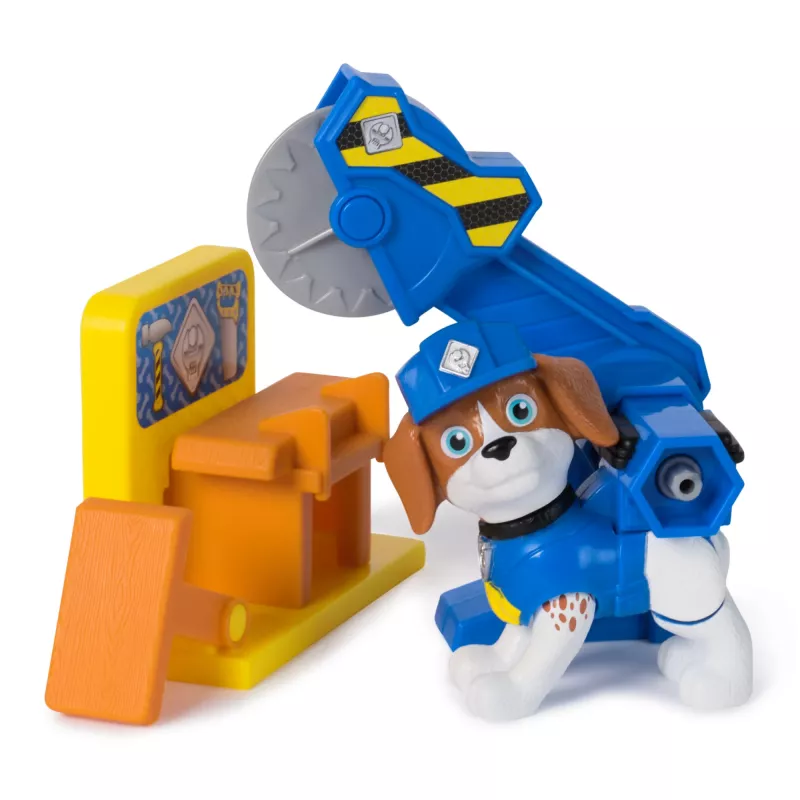 Zestaw figurek Usorteret Rubble & Wheeler Power Tool Pups z 2 narzędziami i 2 akcesoriami budowlanymi, wiek 3+
