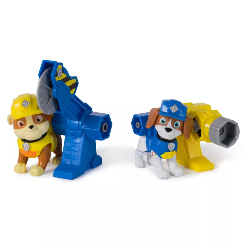 Zestaw figurek Usorteret Rubble & Wheeler Power Tool Pups z 2 narzędziami i 2 akcesoriami budowlanymi, wiek 3+