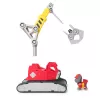 Crane truck Spin Master Rubble & Crew Charger's Mega Power Crane z figurką Chargera, 2 odłączane narzędzia, tworzywo sztuczne, dla dzieci od 3 lat