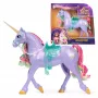 Spin Master Unicorn Academy Wildstar figurka jednorożca 11 cali z przezroczystym siodłem i uzdą, wielokolorowa, plastikowa, dla dzieci od 4 lat