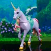 Spin Master Unicorn Academy Wildstar figurka jednorożca 11 cali z przezroczystym siodłem i uzdą, wielokolorowa, plastikowa, dla dzieci od 4 lat