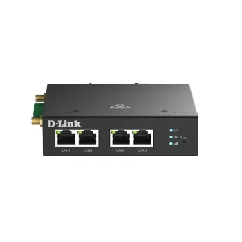 Router sieci komórkowej D-Link DWM-314-T 4G LTE VPN Czarny Montaż na szynę DIN
