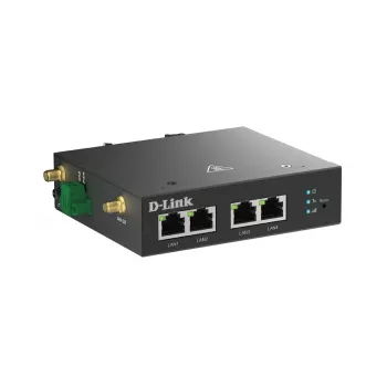 Router sieci komórkowej D-Link DWM-314-T 4G LTE VPN Czarny Montaż na szynę DIN