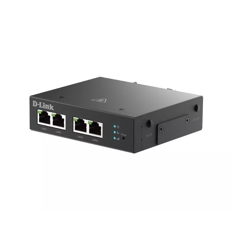 Router sieci komórkowej D-Link DWM-314-T 4G LTE VPN Czarny Montaż na szynę DIN