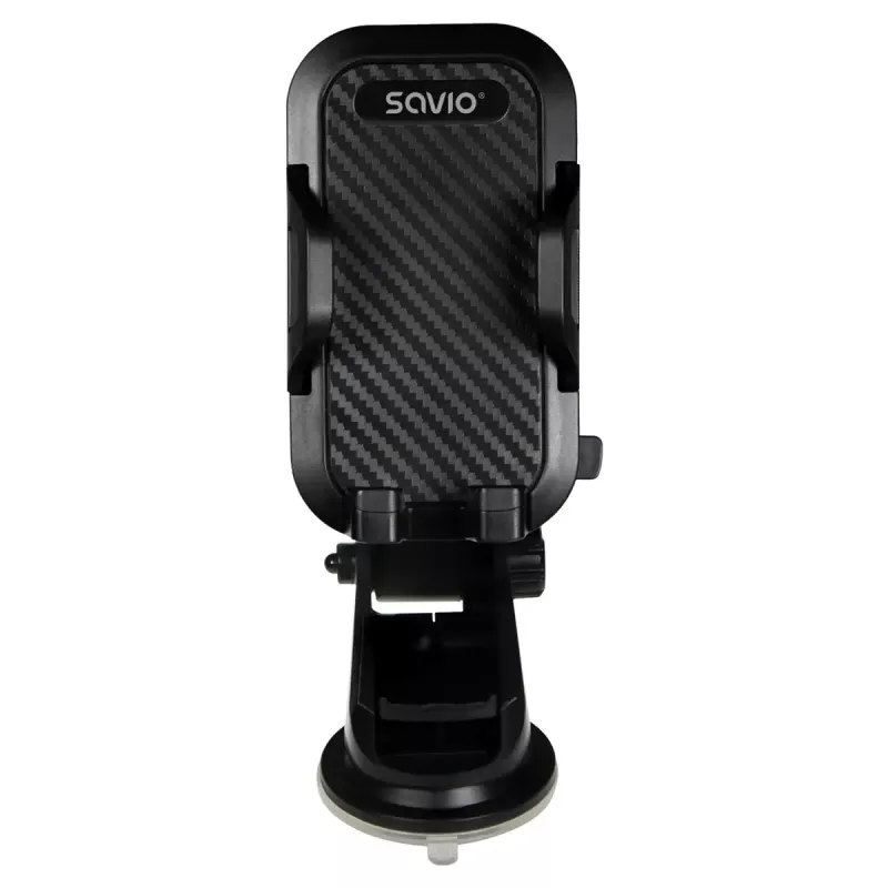 Uchwyt na telefon SAVIO CH-04, silikon, czarny, trwałe akcesorium ochronne, waga 163 g