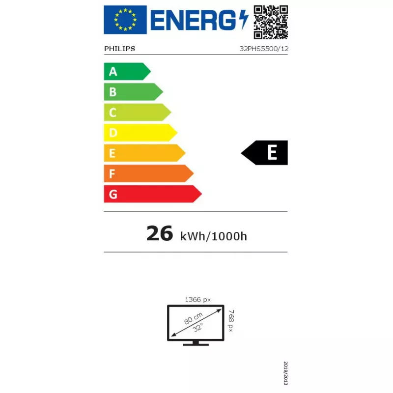 Telewizor Philips 5500 series 32PHS5500/12 81,3 cm (32 cale) HD Czarny