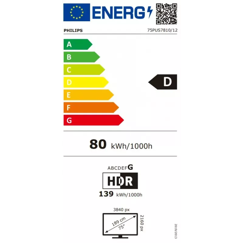 Telewizor Philips 75PUS7810/12 190,5 cm (75 cali) 4K Ultra HD Smart TV Wi-Fi Czarny