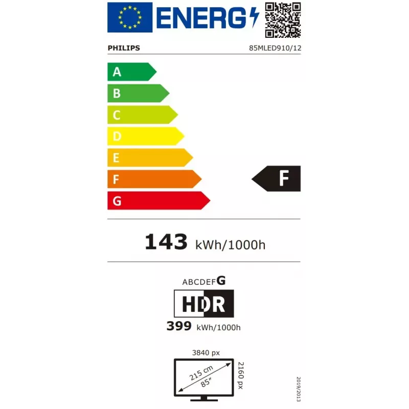 Telewizor Philips 85MLED910/12 85 cali 4K Ultra HD QD-Mini LED 3840 x 2160