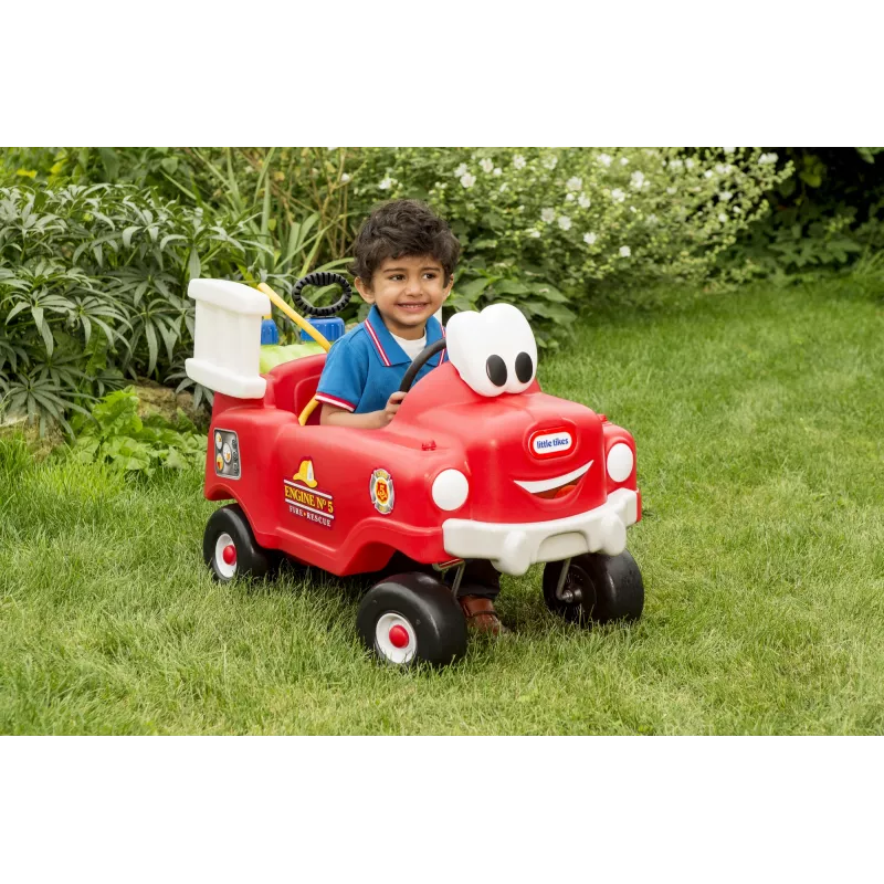 Little Tikes Spray & Rescue Fire Truck, 1.5 roku (lat), 4 koła (kół), Plastik, Czarny, Czerwony, Biały