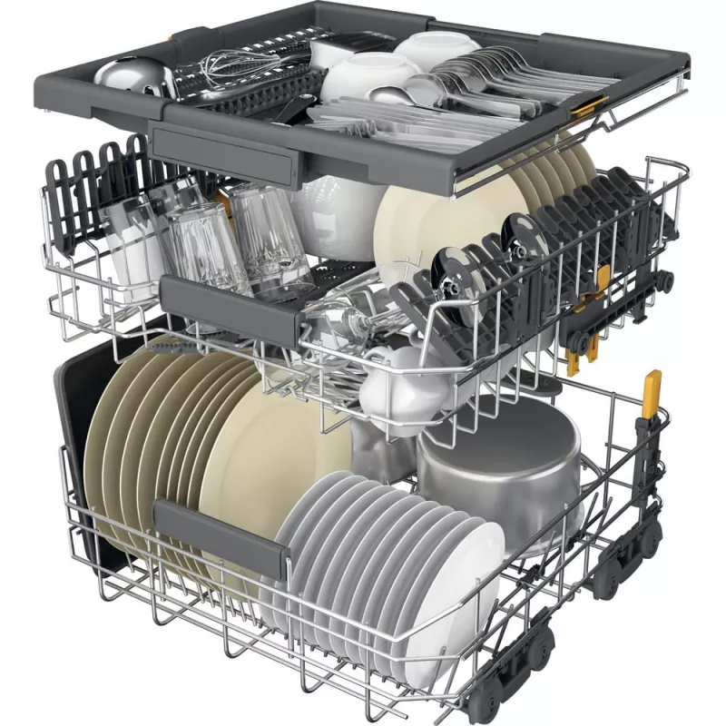 Whirlpool W7F HP33 X Zmywarka wolnostojąca 15 kompletów 43 dB