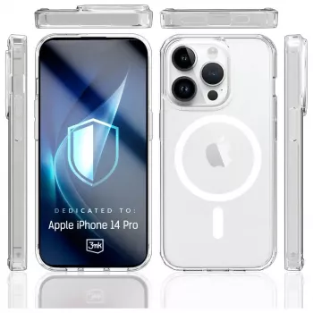 Etui ochronne Armor MagCase do Apple iPhone 14 Pro firmy 3MK z mocowaniem magnetycznym i wytrzymałą ochroną