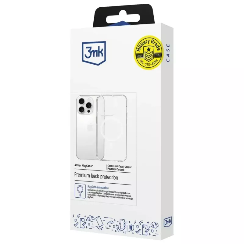 Ochronne etui na telefon 3MK Armor MagCase dla Apple iPhone 14 Pro Max kompatybilne z MagSafe wytrzymała konstrukcja
