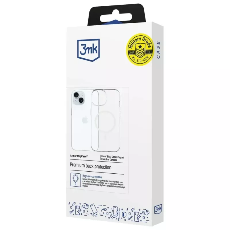 Etui ochronne 3MK Armor MagCase do Apple iPhone 15 — wytrzymała konstrukcja, kompatybilność magnetyczna