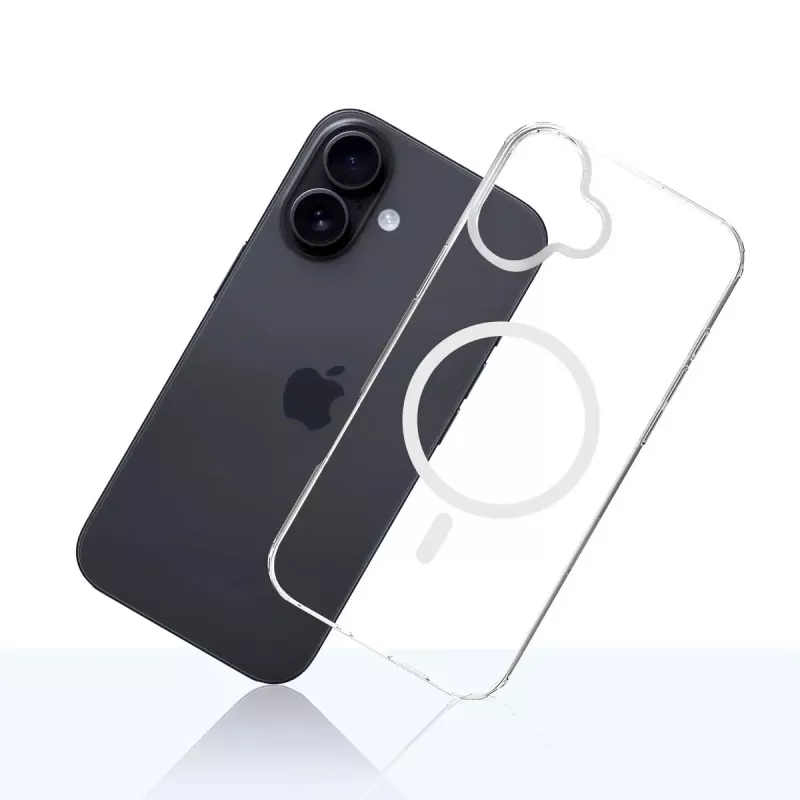 Pokrowiec na telefon komórkowy 3MK Armor MagCase do iPhone 16, 6,1 cala (15,5 cm), przezroczysty, PC+TPU