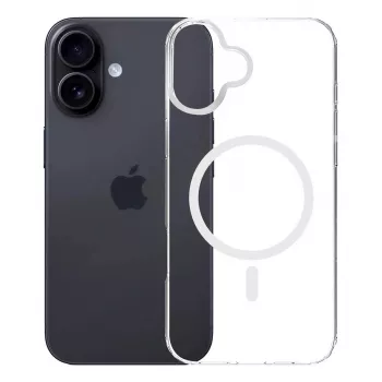 Pokrowiec na telefon komórkowy 3MK Armor MagCase do iPhone 16, 6,1 cala (15,5 cm), przezroczysty, PC+TPU