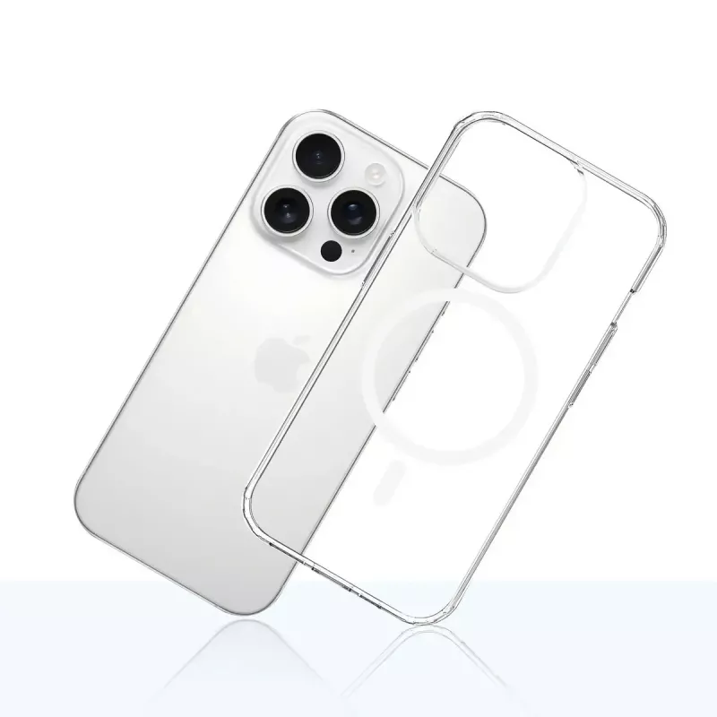 Etui na telefon 3MK Armor MagCase do iPhone'a 16 Pro, przezroczyste, na wyświetlacz 16 cm (6,3 cala), PC+TPU