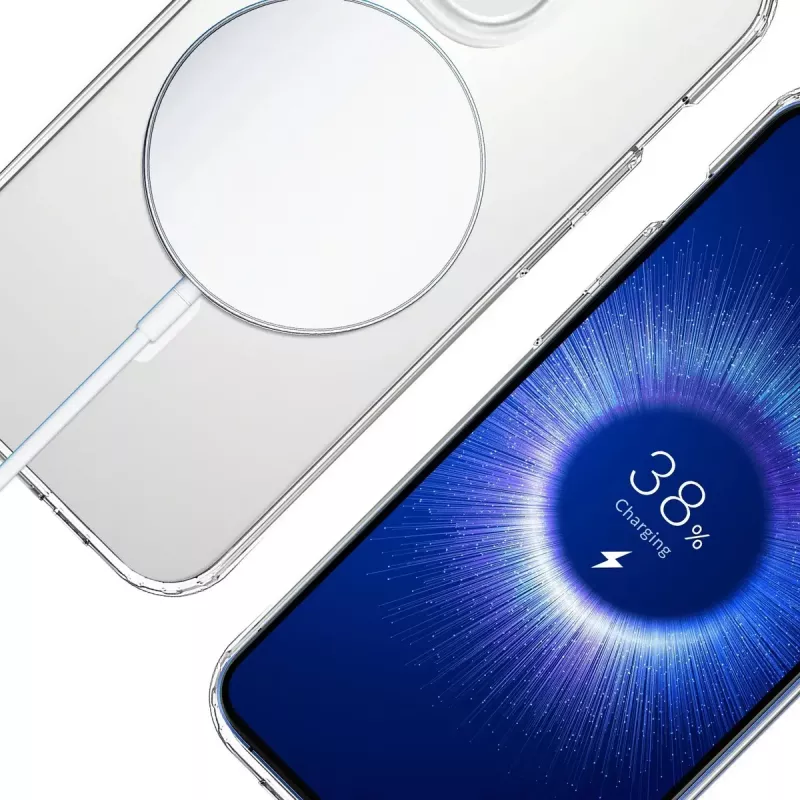 Etui na telefon 3MK Armor MagCase do iPhone'a 16 Pro, przezroczyste, na wyświetlacz 16 cm (6,3 cala), PC+TPU
