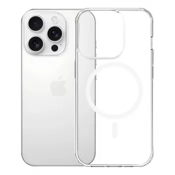 Etui na telefon 3MK Armor MagCase do iPhone'a 16 Pro, przezroczyste, na wyświetlacz 16 cm (6,3 cala), PC+TPU