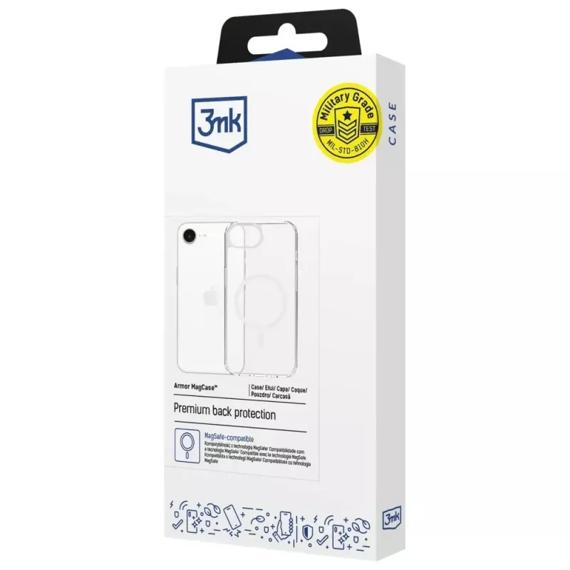 Etui ochronne 3MK Armor MagCase dla Apple iPhone 16E — wytrzymała, odporna na wstrząsy konstrukcja