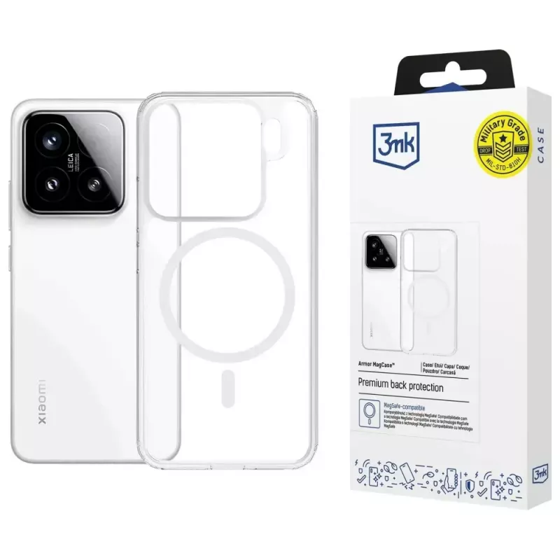 Etui do telefonu 3MK Armor MagCase dla Xiaomi 15 — wytrzymałe, lekkie etui ochronne