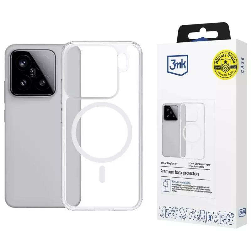 Ochronne etui MagCase Armor od 3MK do Xiaomi 15 Pro — smukłe, wytrzymałe etui na telefon