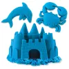 Kinetic Sand, 2 funty niebieskiego piasku do zabawy, formowalne zabawki sensoryczne dla dzieci, zamykana torebka (opakowanie może się różnić), dla dzieci od 3 lat